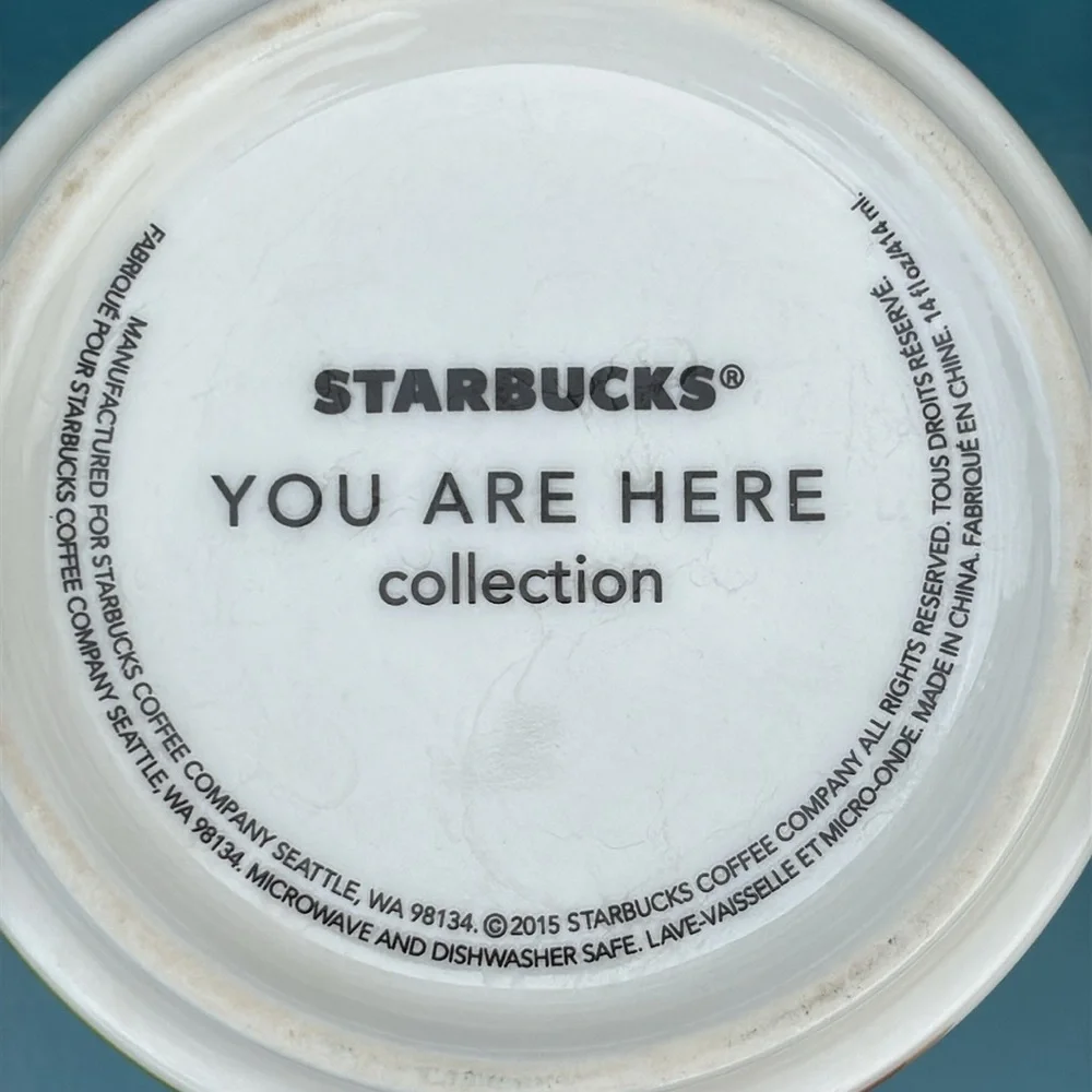 Starbucks 2015 Ceramic Utah “You Are Here” Mug
